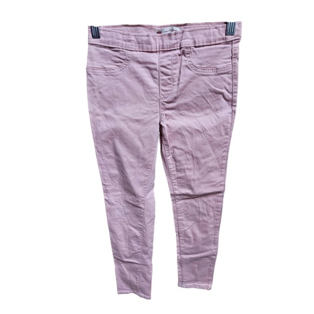 Levis Pull On Jegging, Girls Kids Pants, Pink‎ Denim Casual Pants, Size 10